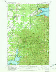 Athol Idaho Historical topographic map, 1:62500 scale, 15 X 15 Minute, Year 1961