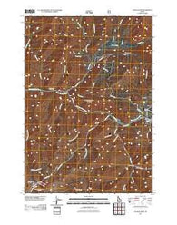 Atlanta West Idaho Historical topographic map, 1:24000 scale, 7.5 X 7.5 Minute, Year 2011