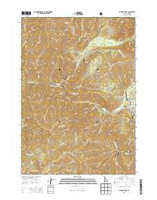 Atlanta West Idaho Current topographic map, 1:24000 scale, 7.5 X 7.5 Minute, Year 2013