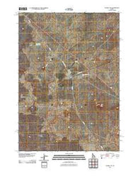 Atomic City Idaho Historical topographic map, 1:24000 scale, 7.5 X 7.5 Minute, Year 2010
