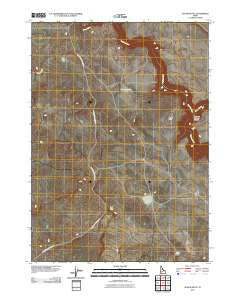 Austin Butte Idaho Historical topographic map, 1:24000 scale, 7.5 X 7.5 Minute, Year 2010