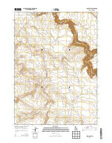 Austin Butte Idaho Current topographic map, 1:24000 scale, 7.5 X 7.5 Minute, Year 2013