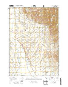 Badger Creek Idaho Current topographic map, 1:24000 scale, 7.5 X 7.5 Minute, Year 2013