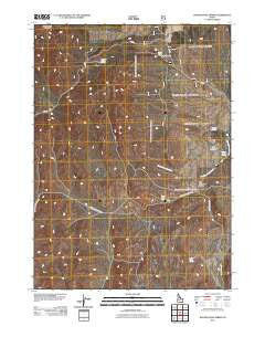 Badger Hole Spring Idaho Historical topographic map, 1:24000 scale, 7.5 X 7.5 Minute, Year 2011
