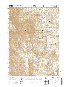 Badger Hole Spring Idaho Current topographic map, 1:24000 scale, 7.5 X 7.5 Minute, Year 2013