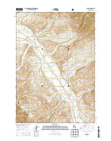Baker Idaho Current topographic map, 1:24000 scale, 7.5 X 7.5 Minute, Year 2013