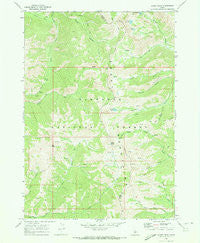 Baker Peak Idaho Historical topographic map, 1:24000 scale, 7.5 X 7.5 Minute, Year 1970