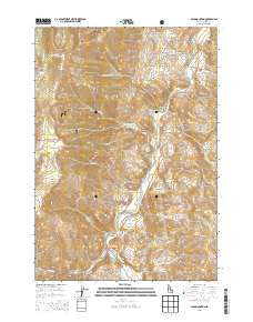 Bald Mountain Idaho Current topographic map, 1:24000 scale, 7.5 X 7.5 Minute, Year 2013