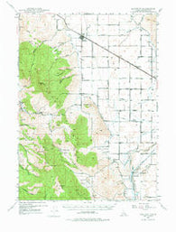 Bancroft Idaho Historical topographic map, 1:62500 scale, 15 X 15 Minute, Year 1948