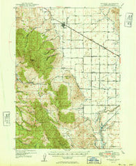 Bancroft Idaho Historical topographic map, 1:62500 scale, 15 X 15 Minute, Year 1949