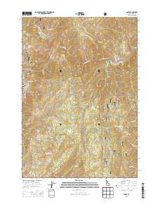 Banks Idaho Current topographic map, 1:24000 scale, 7.5 X 7.5 Minute, Year 2013