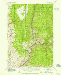 Banks Idaho Historical topographic map, 1:62500 scale, 15 X 15 Minute, Year 1953