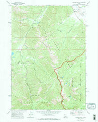 Banner Summit Idaho Historical topographic map, 1:24000 scale, 7.5 X 7.5 Minute, Year 1972