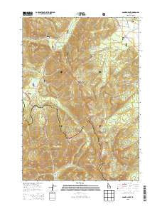 Banner Summit Idaho Current topographic map, 1:24000 scale, 7.5 X 7.5 Minute, Year 2013