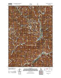 Barber Flat Idaho Historical topographic map, 1:24000 scale, 7.5 X 7.5 Minute, Year 2011