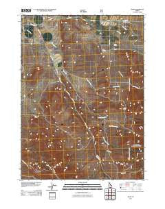 Basin Idaho Historical topographic map, 1:24000 scale, 7.5 X 7.5 Minute, Year 2011
