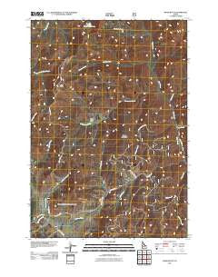 Basin Butte Idaho Historical topographic map, 1:24000 scale, 7.5 X 7.5 Minute, Year 2011