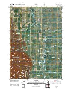 Bates Idaho Historical topographic map, 1:24000 scale, 7.5 X 7.5 Minute, Year 2011