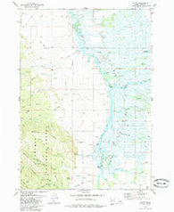 Bates Idaho Historical topographic map, 1:24000 scale, 7.5 X 7.5 Minute, Year 1979