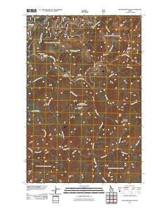 Bathtub Mountain Idaho Historical topographic map, 1:24000 scale, 7.5 X 7.5 Minute, Year 2011