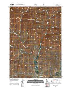 Baugh Creek Idaho Historical topographic map, 1:24000 scale, 7.5 X 7.5 Minute, Year 2011