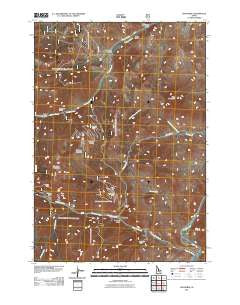 Bayhorse Idaho Historical topographic map, 1:24000 scale, 7.5 X 7.5 Minute, Year 2011