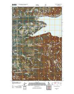 Bayview Idaho Historical topographic map, 1:24000 scale, 7.5 X 7.5 Minute, Year 2011