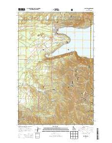 Bayview Idaho Current topographic map, 1:24000 scale, 7.5 X 7.5 Minute, Year 2013