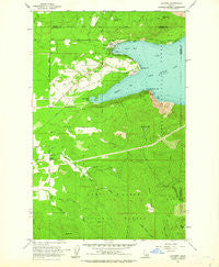 Bayview Idaho Historical topographic map, 1:24000 scale, 7.5 X 7.5 Minute, Year 1961