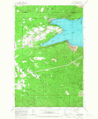 Bayview Idaho Historical topographic map, 1:24000 scale, 7.5 X 7.5 Minute, Year 1967