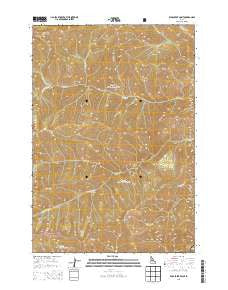 Bear Creek Point Idaho Current topographic map, 1:24000 scale, 7.5 X 7.5 Minute, Year 2013