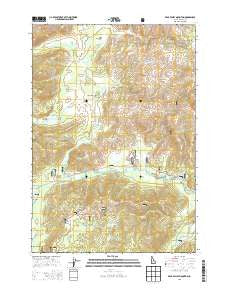 Bear Valley Mountain Idaho Current topographic map, 1:24000 scale, 7.5 X 7.5 Minute, Year 2013