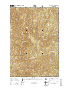 Beaver Jack Mountain Idaho Current topographic map, 1:24000 scale, 7.5 X 7.5 Minute, Year 2013