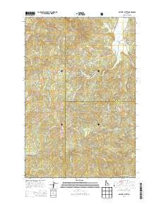 Bechtel Butte Idaho Current topographic map, 1:24000 scale, 7.5 X 7.5 Minute, Year 2014