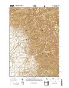 Bell Mountain Idaho Current topographic map, 1:24000 scale, 7.5 X 7.5 Minute, Year 2013