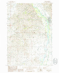 Bellevue Idaho Historical topographic map, 1:24000 scale, 7.5 X 7.5 Minute, Year 1986