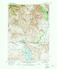 Bellevue Idaho Historical topographic map, 1:62500 scale, 15 X 15 Minute, Year 1957
