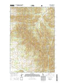 Benewah Idaho Current topographic map, 1:24000 scale, 7.5 X 7.5 Minute, Year 2013