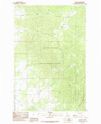 Benewah Idaho Historical topographic map, 1:24000 scale, 7.5 X 7.5 Minute, Year 1985