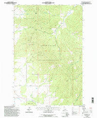 Benewah Idaho Historical topographic map, 1:24000 scale, 7.5 X 7.5 Minute, Year 1994