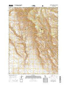 Bennett Mountain Idaho Current topographic map, 1:24000 scale, 7.5 X 7.5 Minute, Year 2013