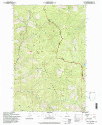 Berge Peak Idaho Historical topographic map, 1:24000 scale, 7.5 X 7.5 Minute, Year 1995
