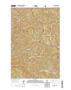 Berge Peak Idaho Current topographic map, 1:24000 scale, 7.5 X 7.5 Minute, Year 2013