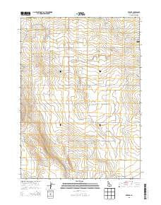 Berger Idaho Current topographic map, 1:24000 scale, 7.5 X 7.5 Minute, Year 2013