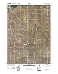 Berger Butte Idaho Historical topographic map, 1:24000 scale, 7.5 X 7.5 Minute, Year 2010