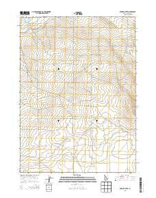 Berger Butte Idaho Current topographic map, 1:24000 scale, 7.5 X 7.5 Minute, Year 2013