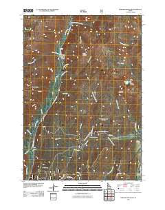 Bernard Mountain Idaho Historical topographic map, 1:24000 scale, 7.5 X 7.5 Minute, Year 2011