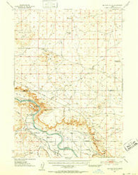 Big Foot Butte Idaho Historical topographic map, 1:62500 scale, 15 X 15 Minute, Year 1948
