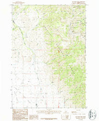 Big Windy Peak Idaho Historical topographic map, 1:24000 scale, 7.5 X 7.5 Minute, Year 1987