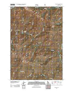 Big Baldy Idaho Historical topographic map, 1:24000 scale, 7.5 X 7.5 Minute, Year 2011